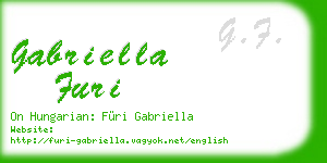 gabriella furi business card
