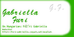 gabriella furi business card